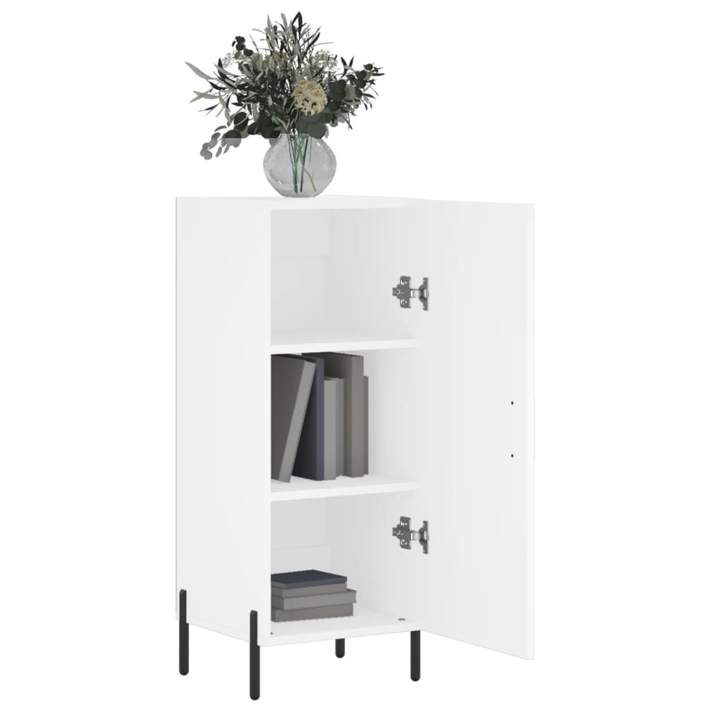 Dressoir 34,5X34X90 Cm Bewerkt Hout Wit