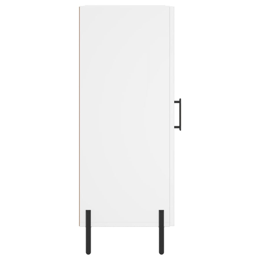 Dressoir 34,5X34X90 Cm Bewerkt Hout Wit