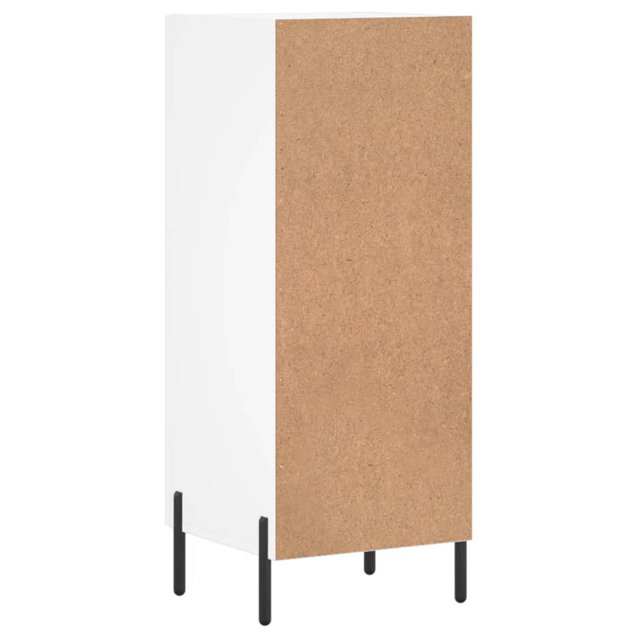 Dressoir 34,5X34X90 Cm Bewerkt Hout Wit