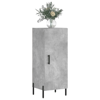 Dressoir 34,5X34X90 Cm Bewerkt Hout Betongrijs