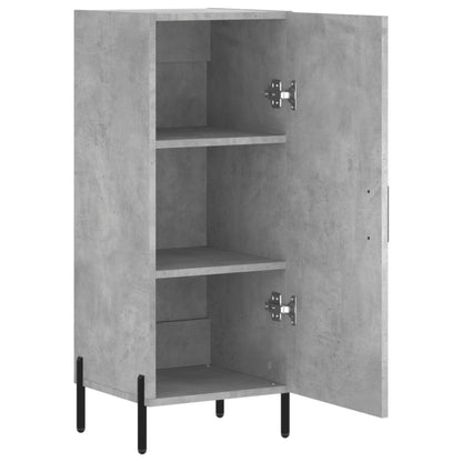 Dressoir 34,5X34X90 Cm Bewerkt Hout Betongrijs