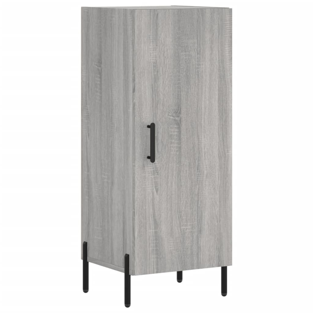 Dressoir 34,5X34X90 Cm Bewerkt Hout Grijs Sonoma Eikenkleurig