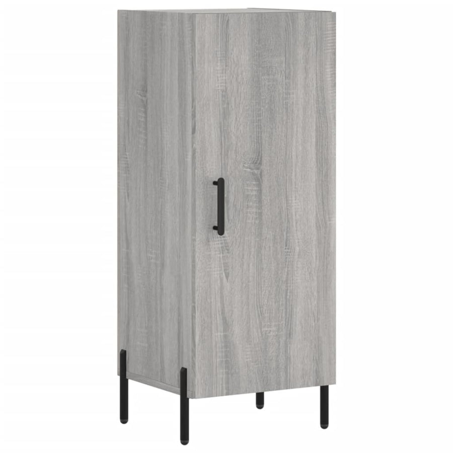 Dressoir 34,5X34X90 Cm Bewerkt Hout Grijs Sonoma Eikenkleurig