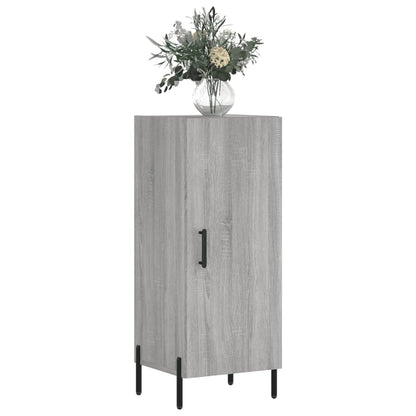 Dressoir 34,5X34X90 Cm Bewerkt Hout Grijs Sonoma Eikenkleurig