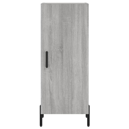 Dressoir 34,5X34X90 Cm Bewerkt Hout Grijs Sonoma Eikenkleurig