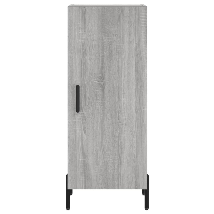 Dressoir 34,5X34X90 Cm Bewerkt Hout Grijs Sonoma Eikenkleurig
