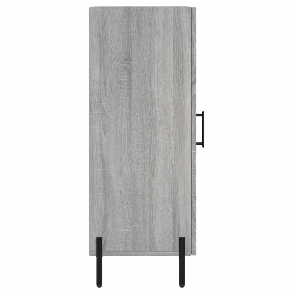 Dressoir 34,5X34X90 Cm Bewerkt Hout Grijs Sonoma Eikenkleurig