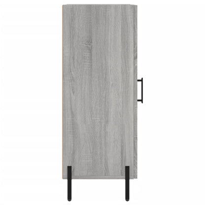 Dressoir 34,5X34X90 Cm Bewerkt Hout Grijs Sonoma Eikenkleurig
