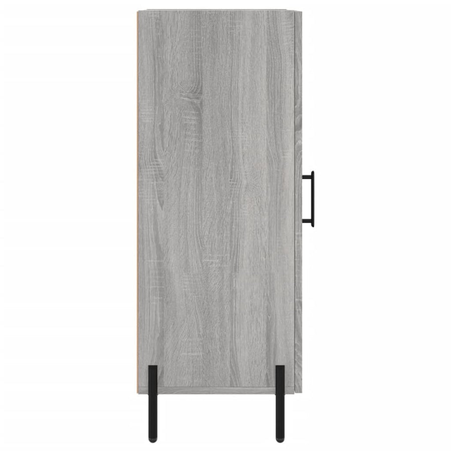 Dressoir 34,5X34X90 Cm Bewerkt Hout Grijs Sonoma Eikenkleurig
