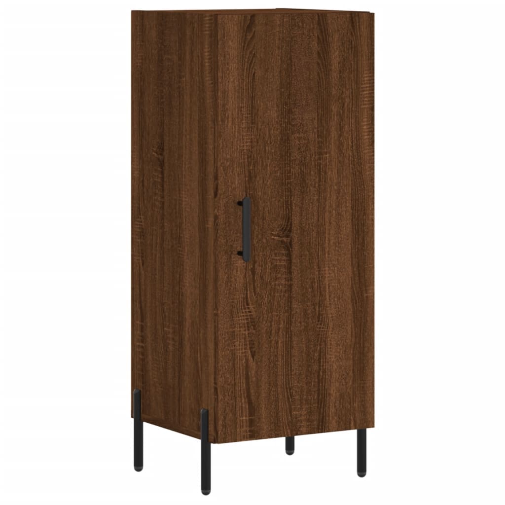 Dressoir 34,5X34X90 Cm Bewerkt Hout Bruin Eikenkleur