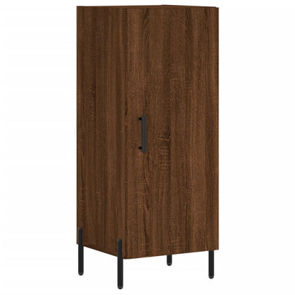 Dressoir 34,5X34X90 Cm Bewerkt Hout Bruin Eikenkleur