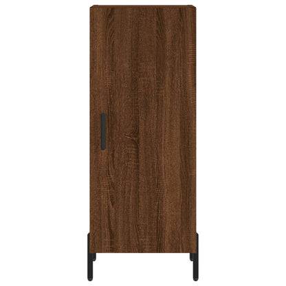 Dressoir 34,5X34X90 Cm Bewerkt Hout Bruin Eikenkleur