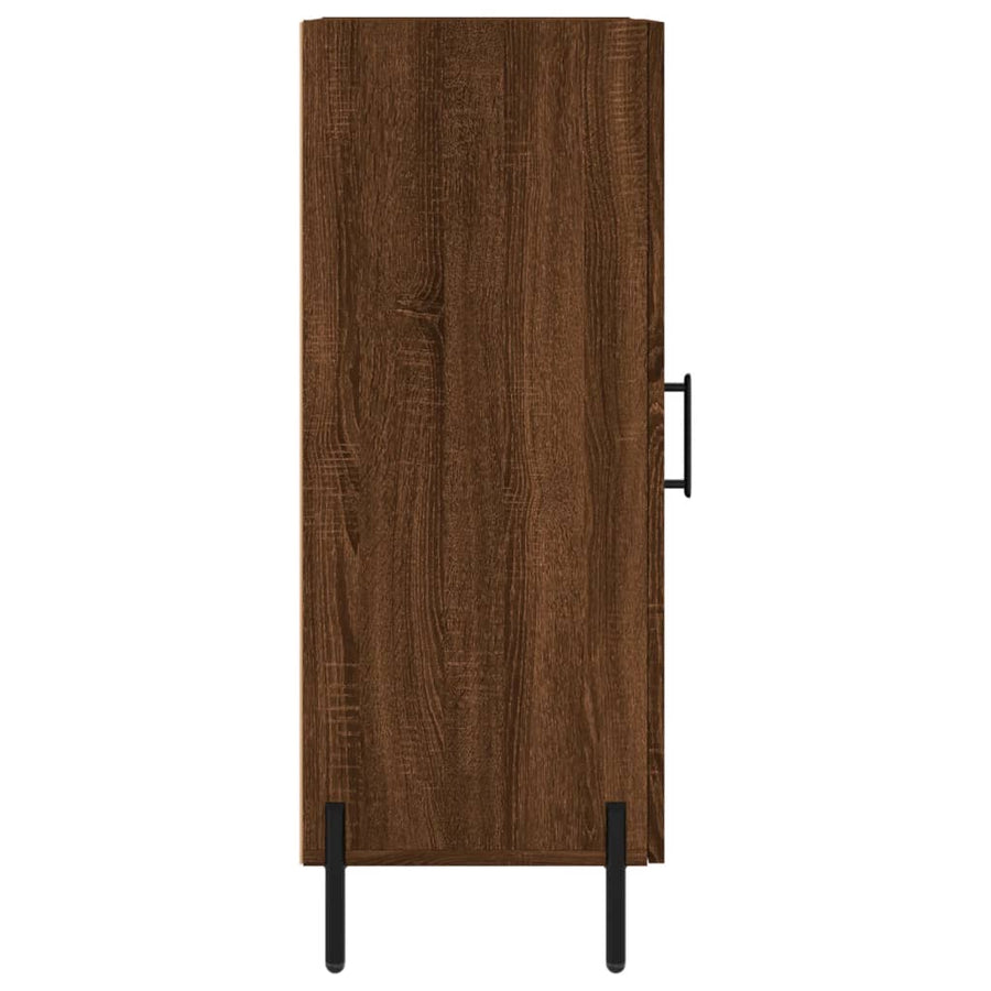 Dressoir 34,5X34X90 Cm Bewerkt Hout Bruin Eikenkleur
