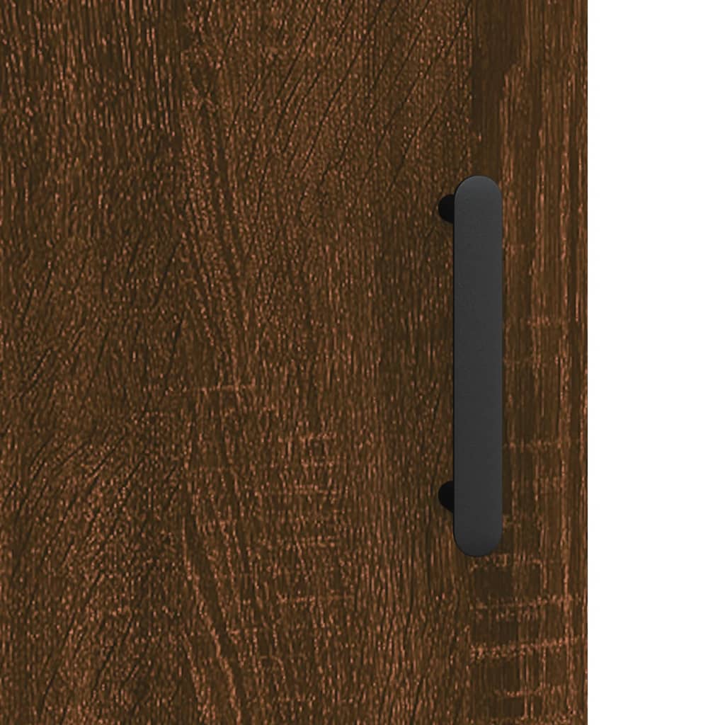 Dressoir 34,5X34X90 Cm Bewerkt Hout Bruin Eikenkleur