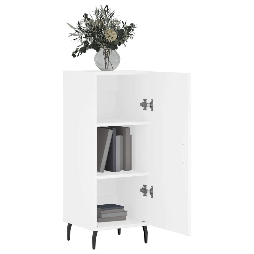 Dressoir 34,5X34X90 Cm Bewerkt Hout Wit