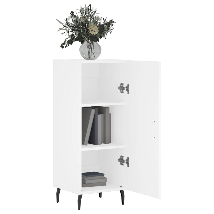Dressoir 34,5X34X90 Cm Bewerkt Hout Wit
