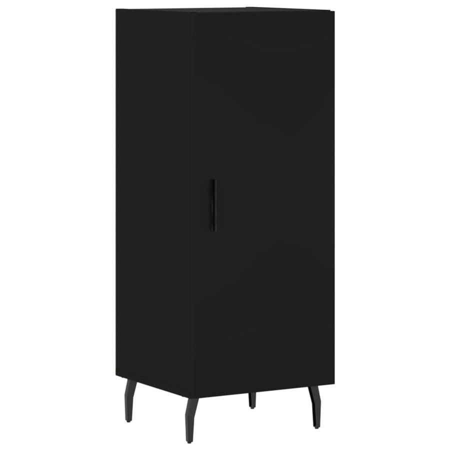 Dressoir 34,5X34X90 Cm Bewerkt Hout Zwart