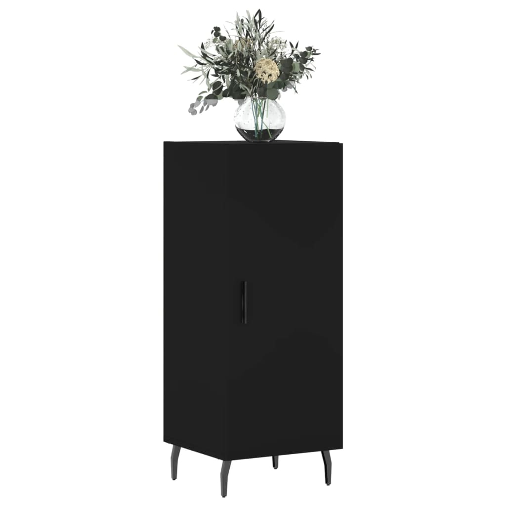 Dressoir 34,5X34X90 Cm Bewerkt Hout Zwart