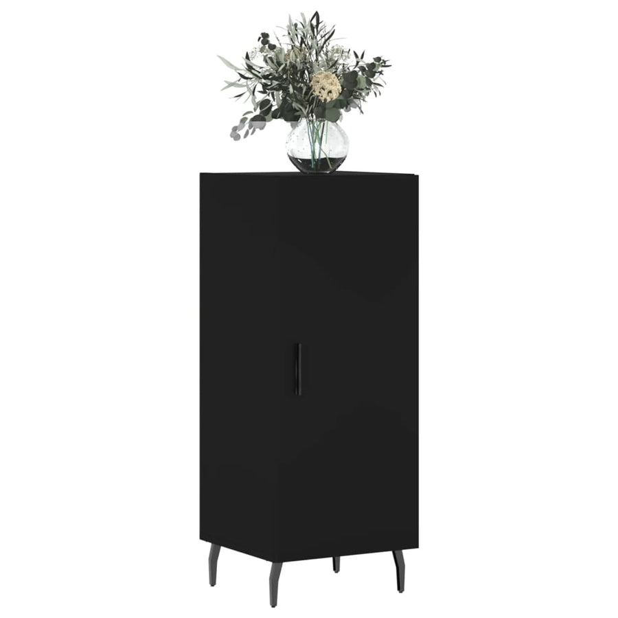 Dressoir 34,5X34X90 Cm Bewerkt Hout Zwart