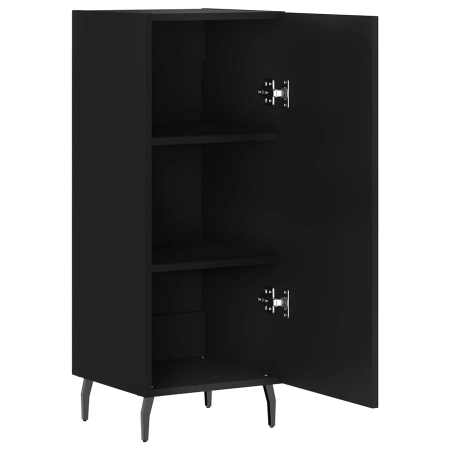 Dressoir 34,5X34X90 Cm Bewerkt Hout Zwart