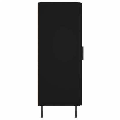 Dressoir 34,5X34X90 Cm Bewerkt Hout Zwart
