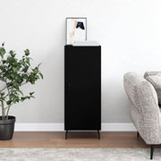 Sideboard 34.5x34x90 cm engineered wood black