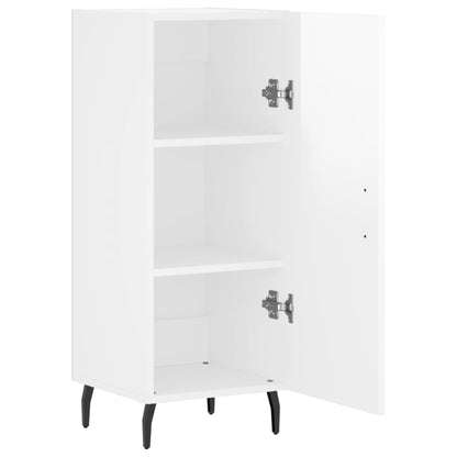 Dressoir 34,5X34X90 Cm Bewerkt Hout Hoogglans Wit