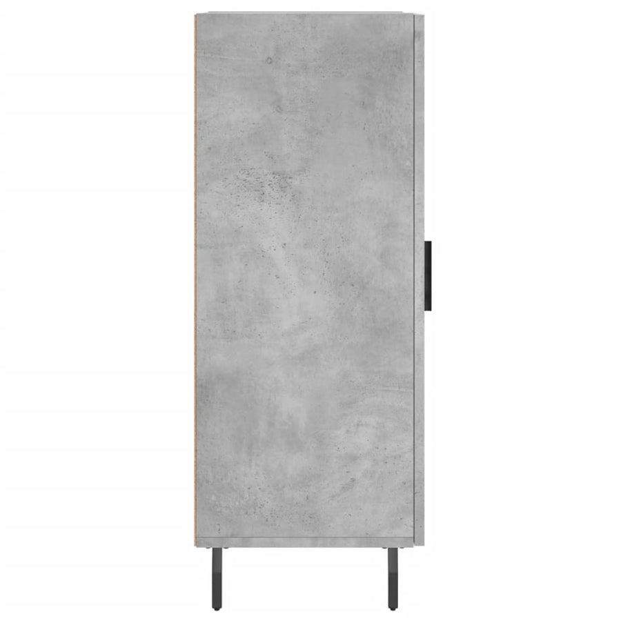 Dressoir 34,5X34X90 Cm Bewerkt Hout Betongrijs