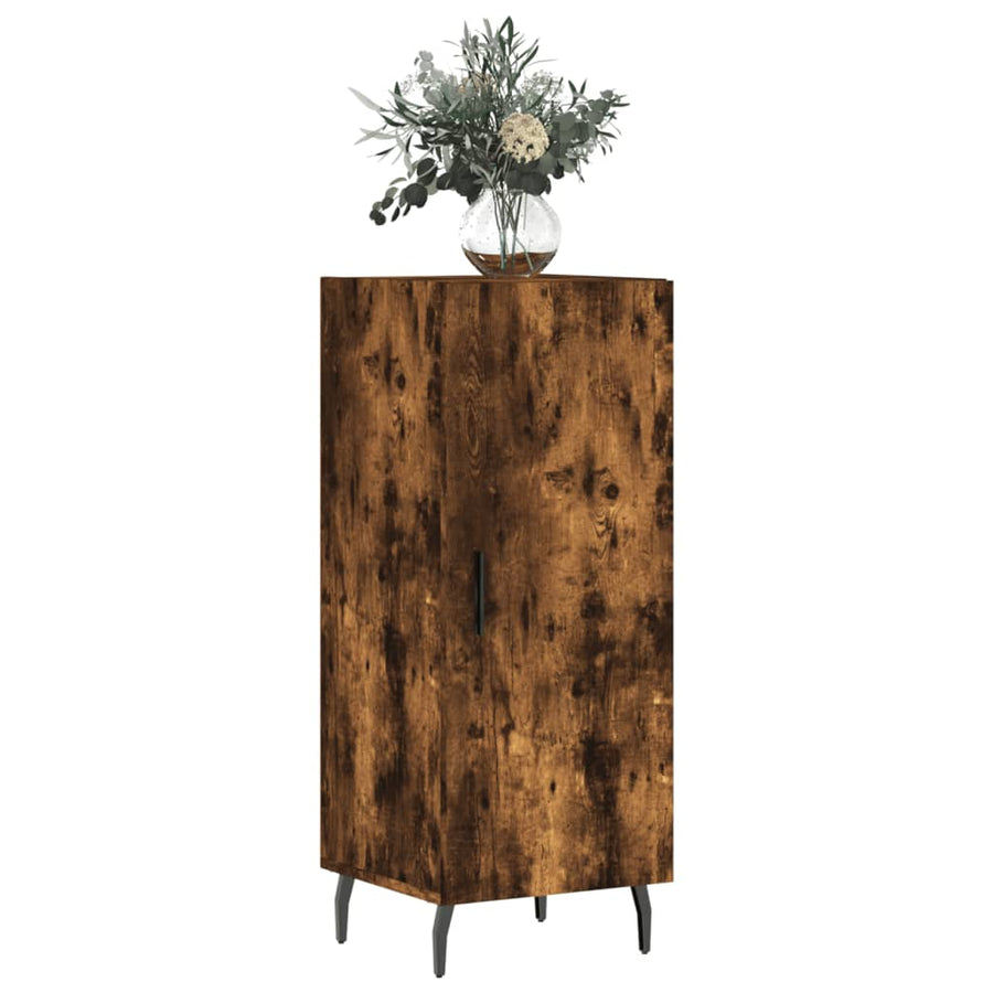 Dressoir 34,5X34X90 Cm Bewerkt Hout Gerookt Eiken