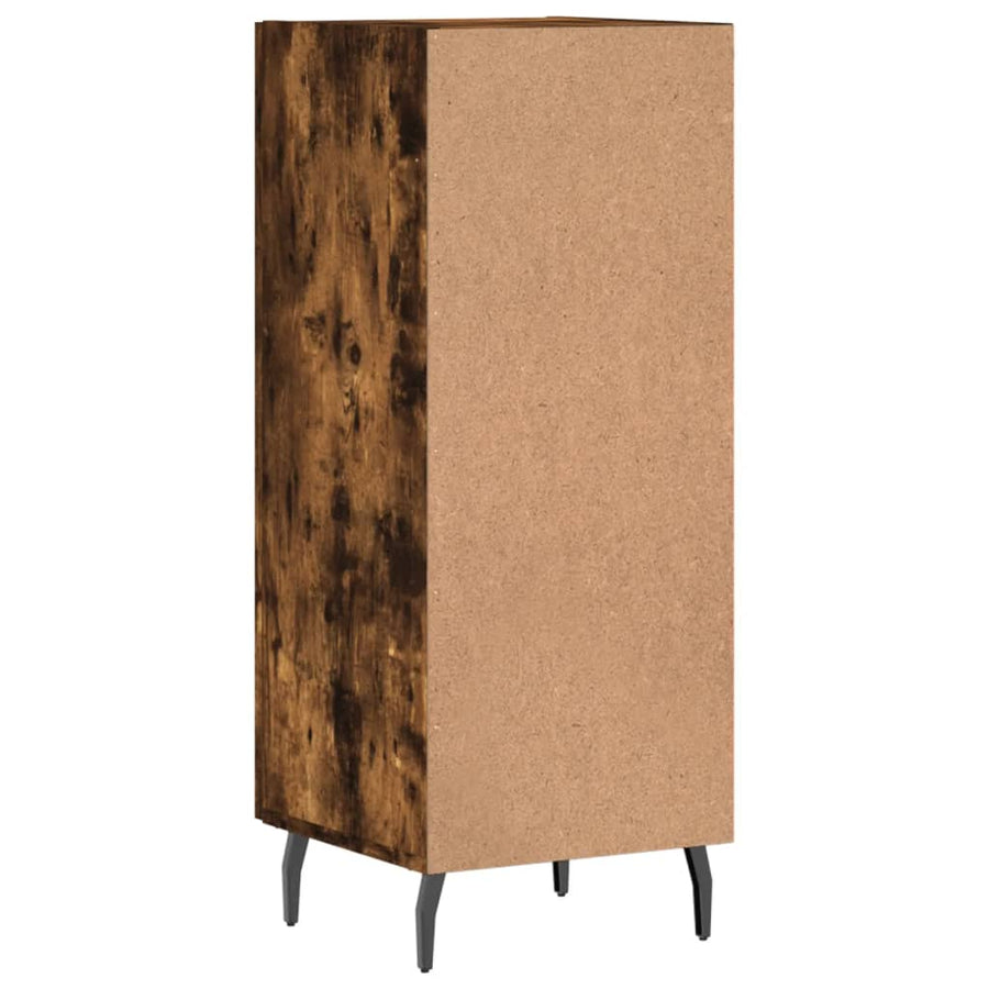 Dressoir 34,5X34X90 Cm Bewerkt Hout Gerookt Eiken