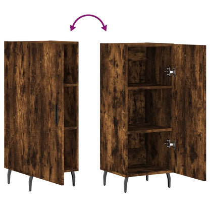 Dressoir 34,5X34X90 Cm Bewerkt Hout Gerookt Eiken