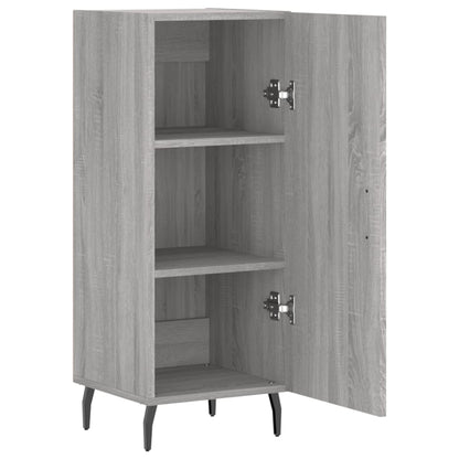 Dressoir 34,5X34X90 Cm Bewerkt Hout Grijs Sonoma Eikenkleurig
