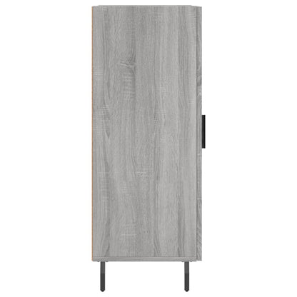 Dressoir 34,5X34X90 Cm Bewerkt Hout Grijs Sonoma Eikenkleurig
