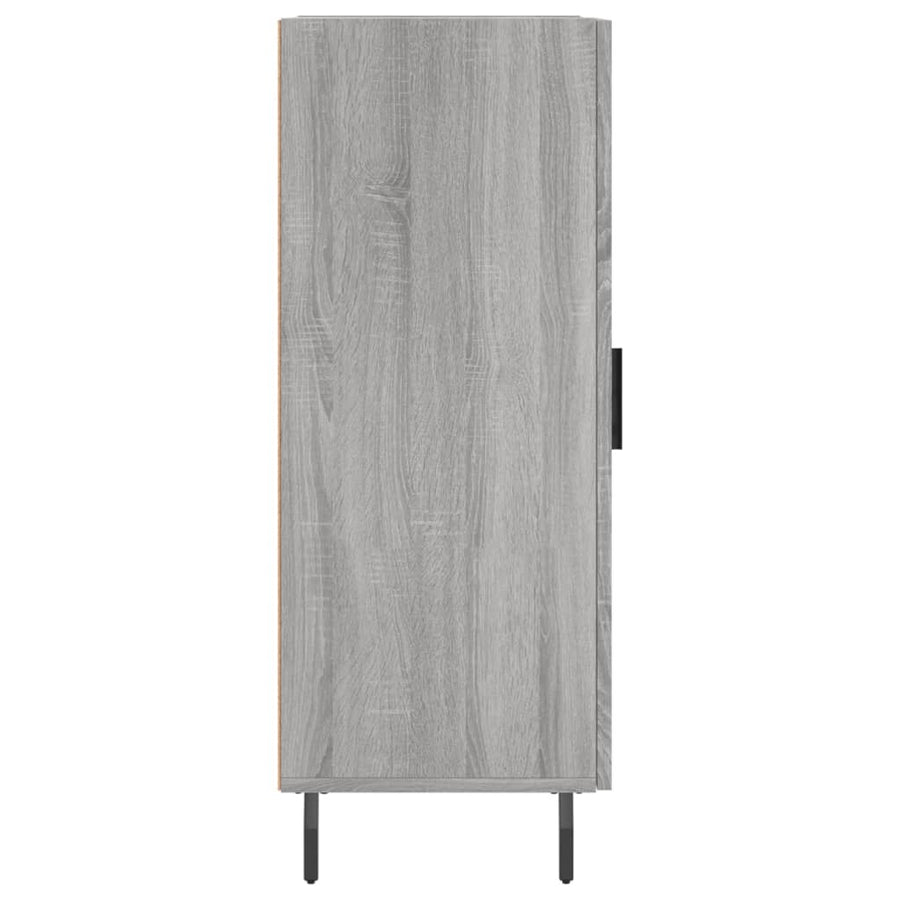 Dressoir 34,5X34X90 Cm Bewerkt Hout Grijs Sonoma Eikenkleurig