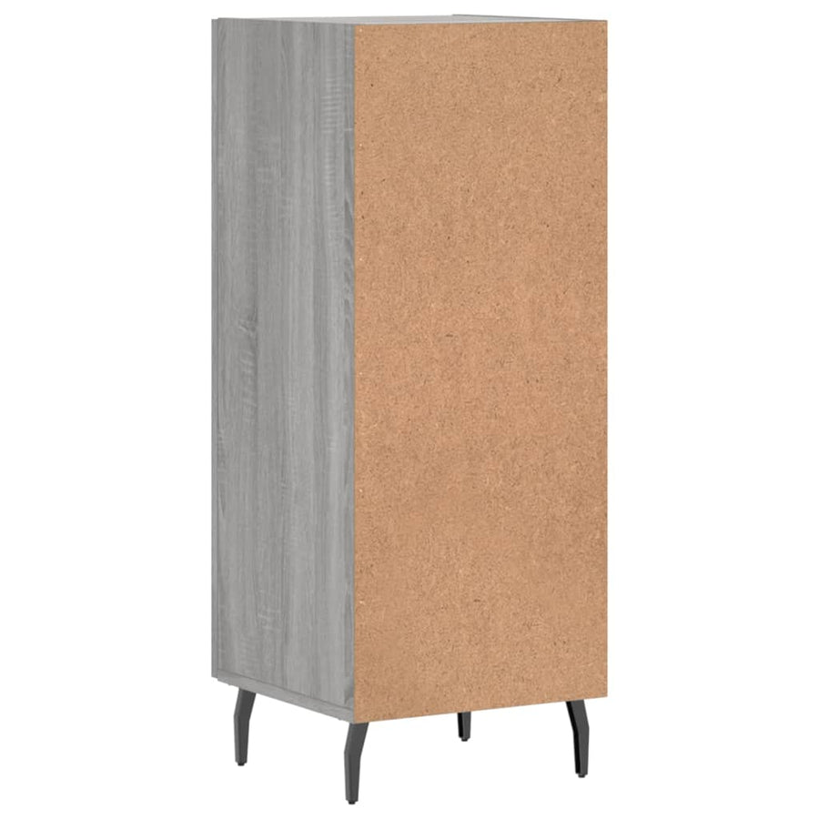 Dressoir 34,5X34X90 Cm Bewerkt Hout Grijs Sonoma Eikenkleurig