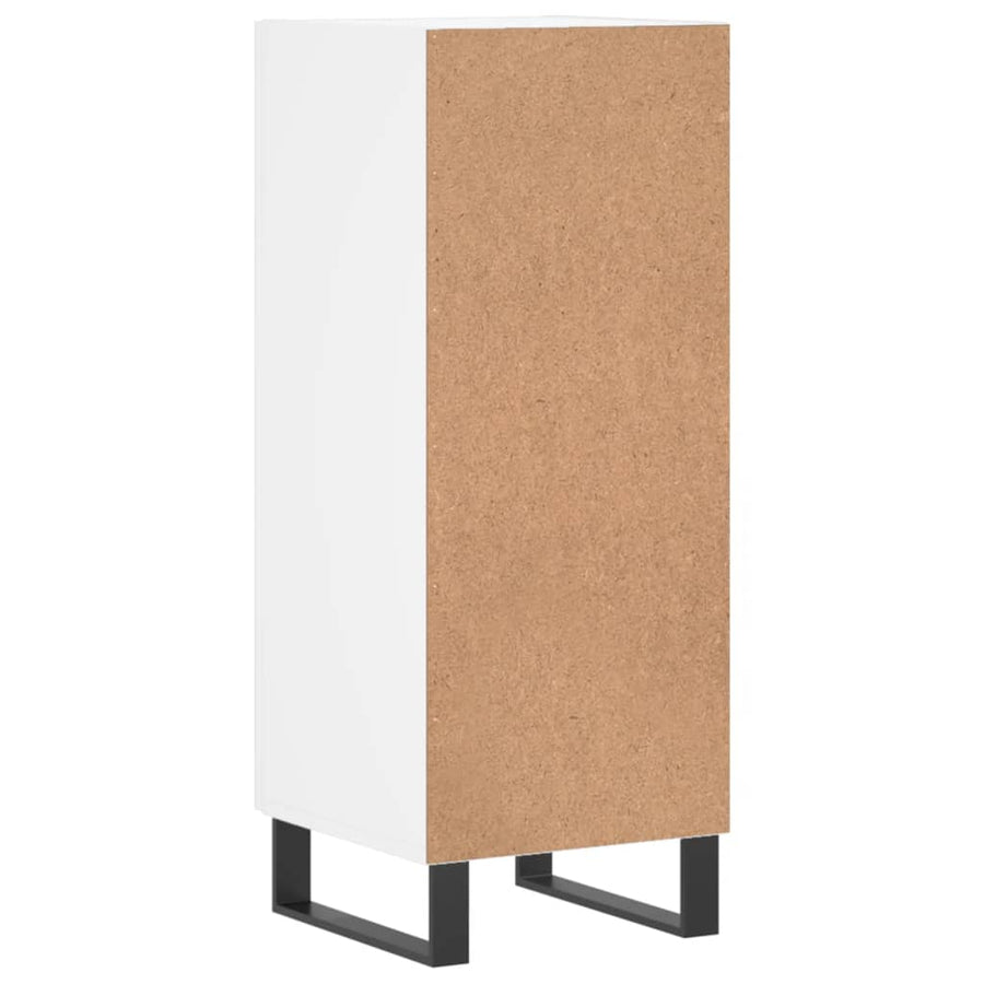Dressoir 34,5X34X90 Cm Bewerkt Hout Wit