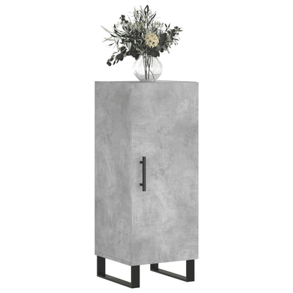 Dressoir 34,5X34X90 Cm Bewerkt Hout Betongrijs