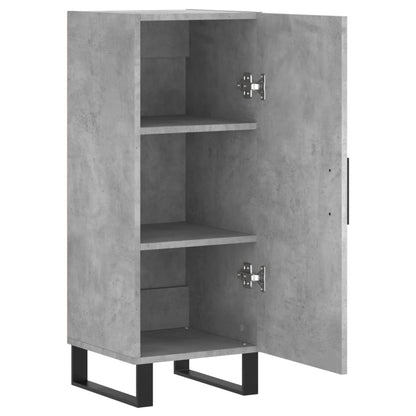 Dressoir 34,5X34X90 Cm Bewerkt Hout Betongrijs