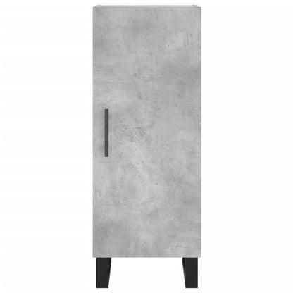 Dressoir 34,5X34X90 Cm Bewerkt Hout Betongrijs