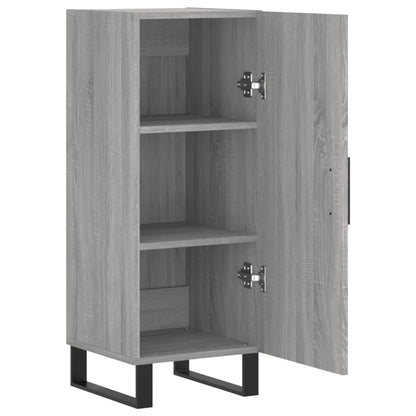 Dressoir 34,5X34X90 Cm Bewerkt Hout Grijs Sonoma Eikenkleurig