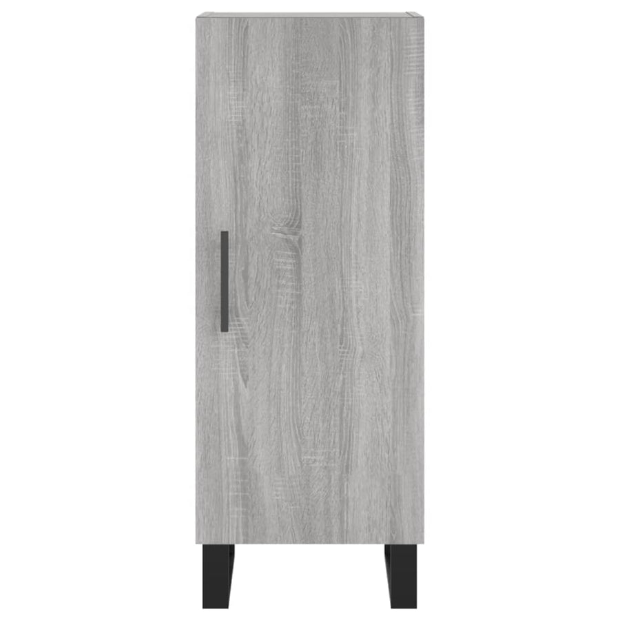 Dressoir 34,5X34X90 Cm Bewerkt Hout Grijs Sonoma Eikenkleurig