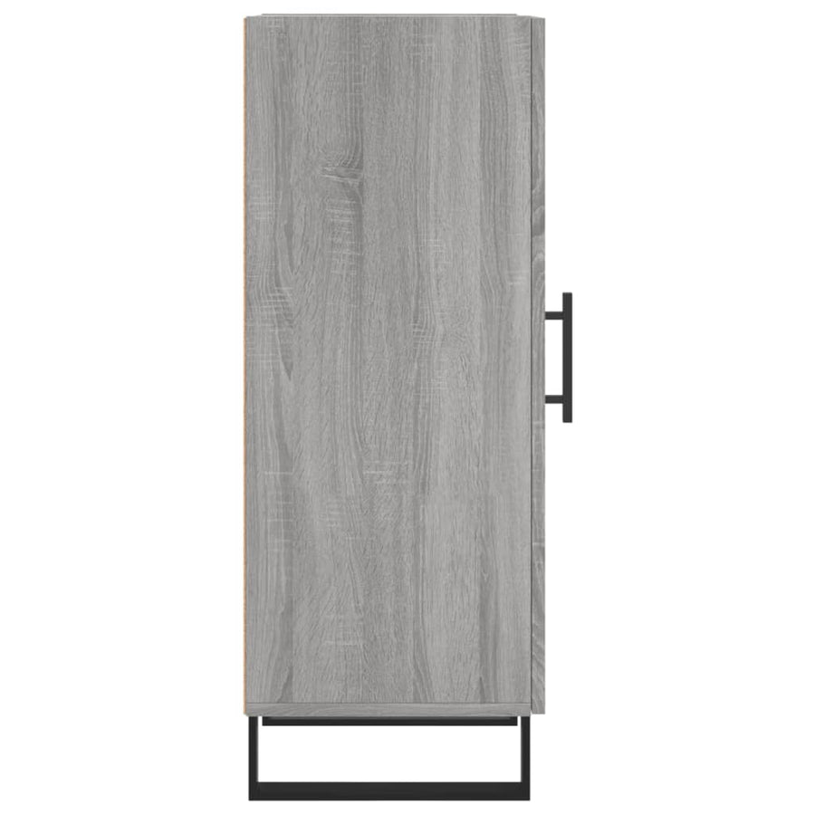 Dressoir 34,5X34X90 Cm Bewerkt Hout Grijs Sonoma Eikenkleurig
