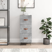 Sideboard 34.5x34x90 cm treated wood concrete grey