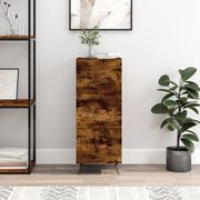 Sideboard 34.5x34x90 cm processed wood smoked oak