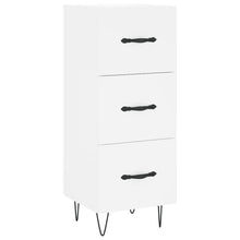 Dressoir 34,5X34X90 Cm Bewerkt Hout Wit