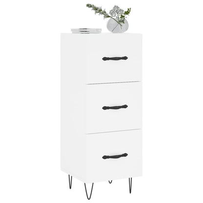 Dressoir 34,5X34X90 Cm Bewerkt Hout Wit