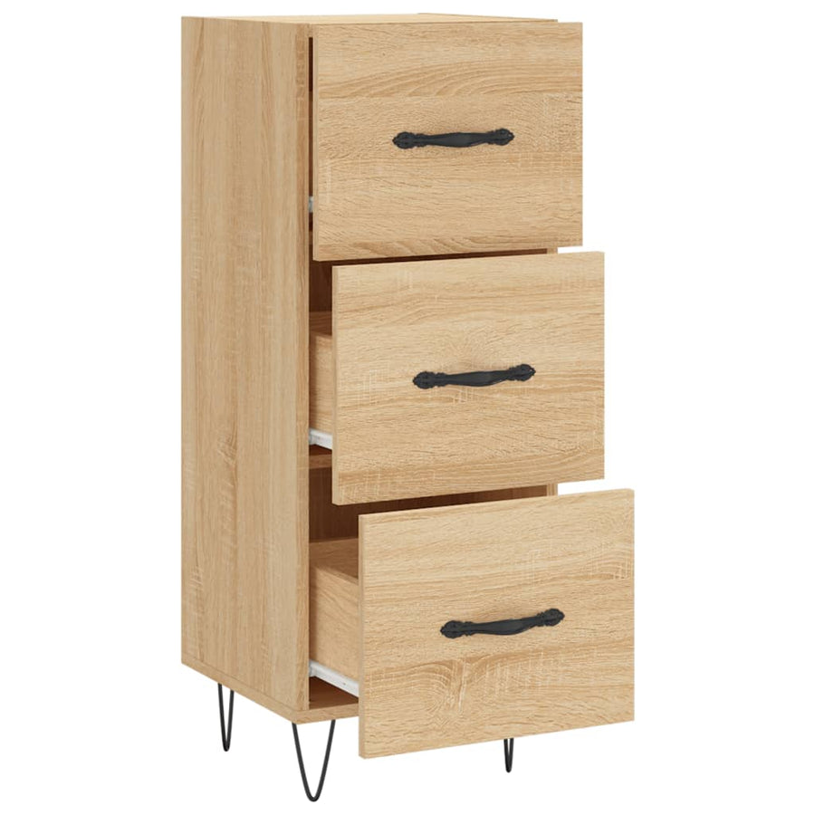 Dressoir 34,5X34X90 Cm Bewerkt Hout Sonoma Eiken