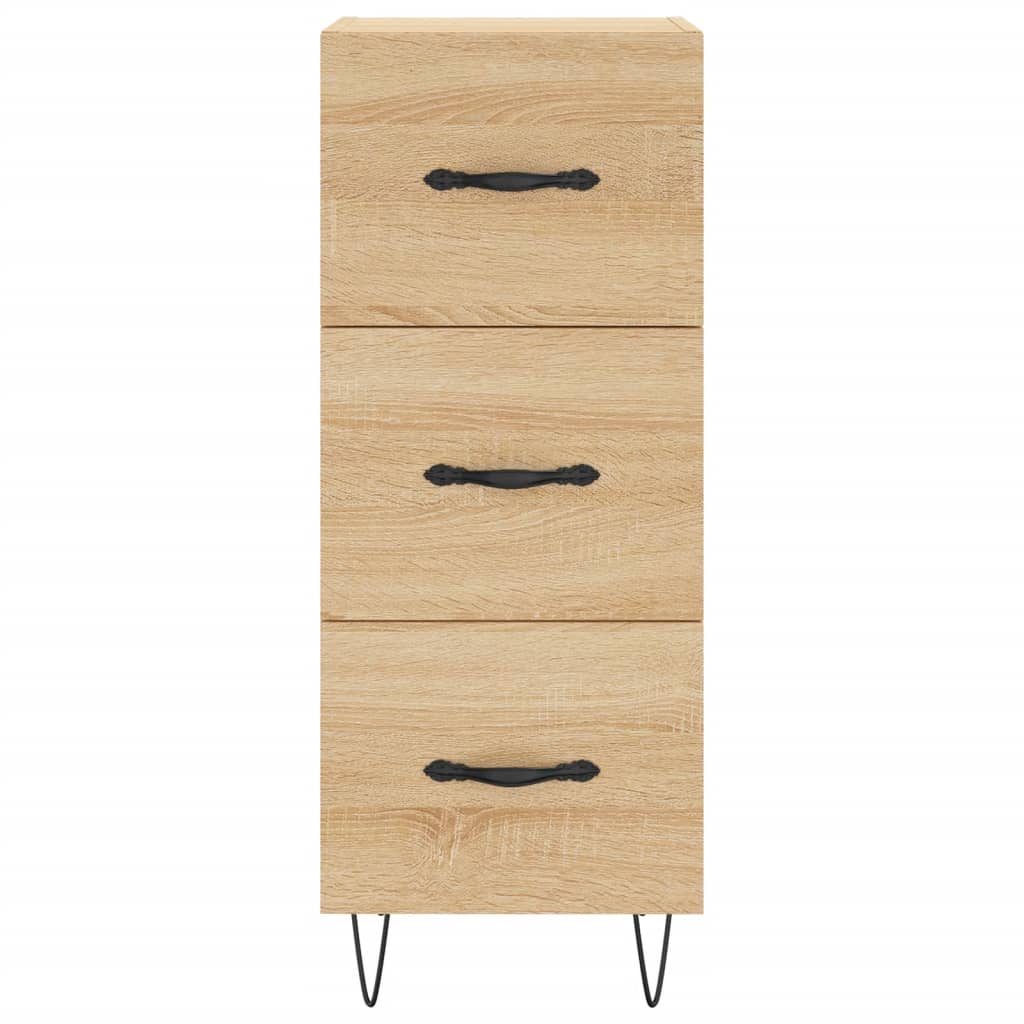 Dressoir 34,5X34X90 Cm Bewerkt Hout Sonoma Eiken