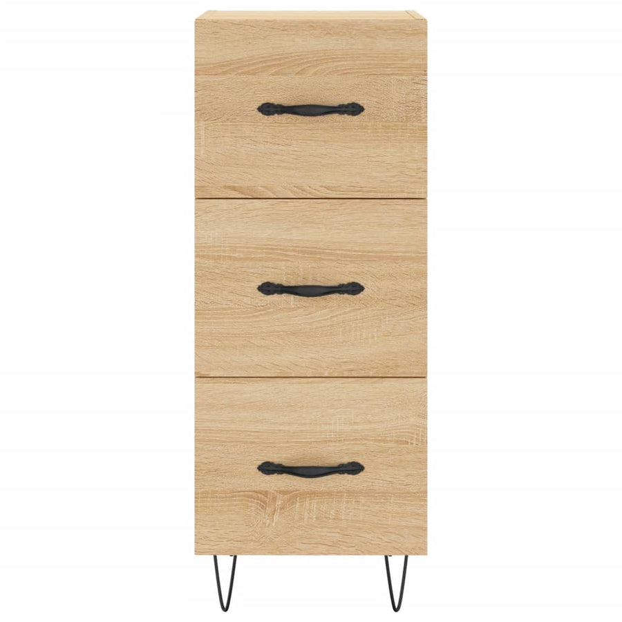 Dressoir 34,5X34X90 Cm Bewerkt Hout Sonoma Eiken