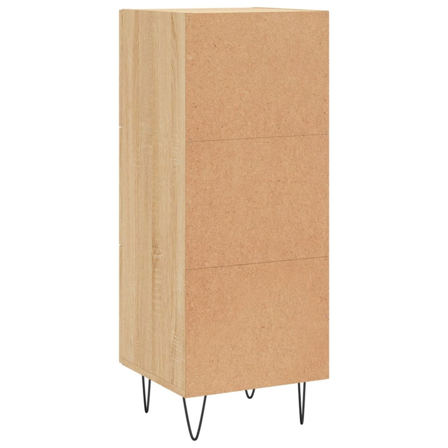 Dressoir 34,5X34X90 Cm Bewerkt Hout Sonoma Eiken